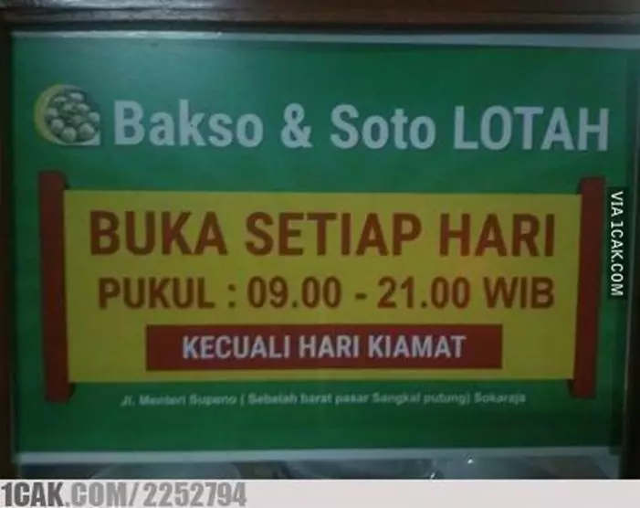 toko tutup nyeleneh berbagai sumber