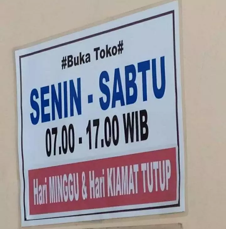 toko tutup nyeleneh berbagai sumber