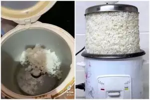 11 Potret kocak masak nasi di rice cooker ini penampakannya bisa bikin emak marah
