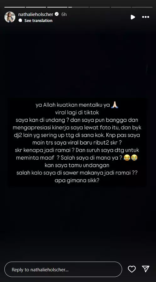 nathalie holscher diminta minta maaf di sidrap © 2025 brilio.net