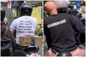 11 Potret kocak tulisan di belakang kaos bapak-bapak ini bikin gagal fokus, jadi pengin beli bajunya