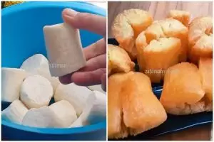 Ternyata bikin singkong goreng mekar nggak harus direbus, coba trik kukus rendam ini