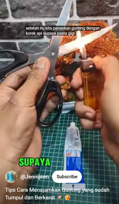 Trik agar gunting tumpul jadi tajam lagi sekarang tanpa digosok batu, cuma pakai 2 bahan sederhana berbagai sumber