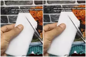 Trik agar gunting tumpul jadi tajam lagi sekarang tanpa digosok batu, cuma pakai 2 bahan sederhana