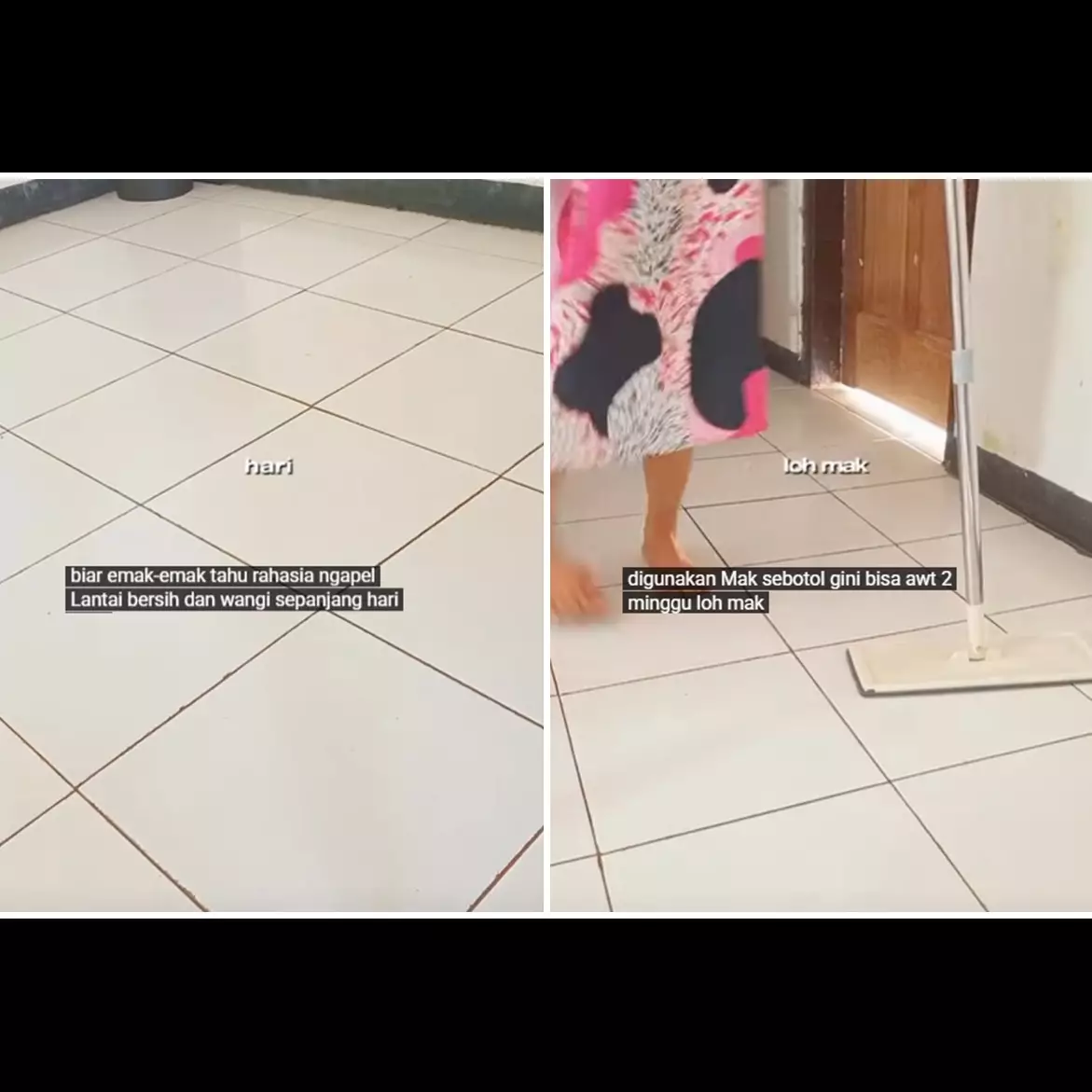 Trik mengepel lantai sekarang tak perlu campuran garam, makin kesat dan wangi tambah 1 bahan dapur