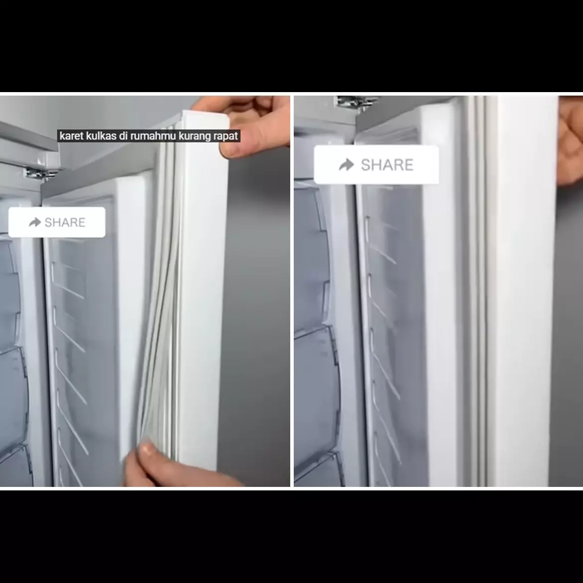 Mengatasi karet kulkas sekarang tak perlu pakai alat apa pun, cukup gunakan trik ini