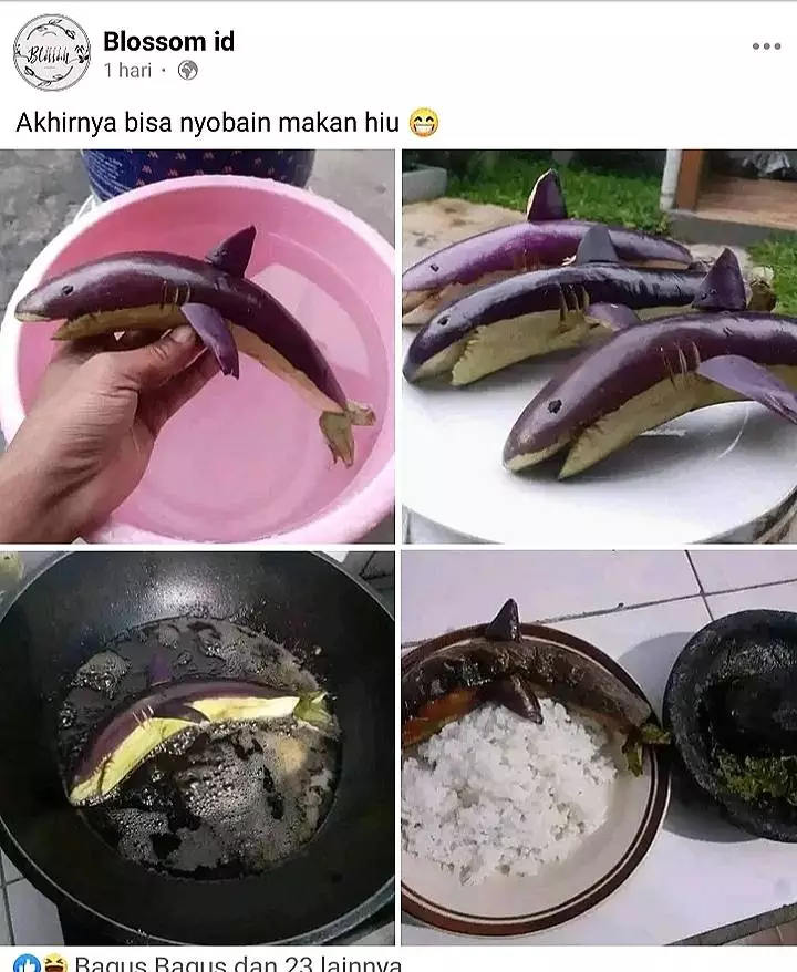 orang makan ikan kocak © Berbagai sumber
