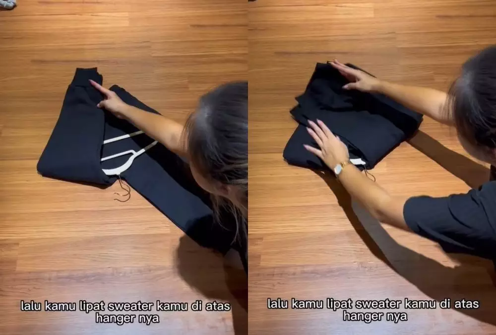 cara menggantung sweater yang benar supaya nggak cepat melar © berbagai sumber