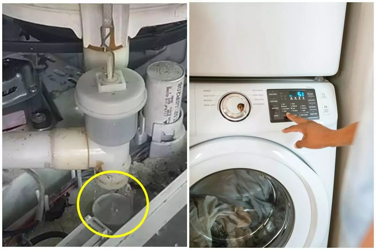 Tanpa keluar duit banyak, ini trik atasi pembuangan air mesin cuci yang bocor pakai 1 alat sederhana