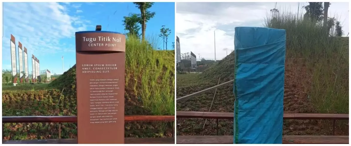 Sempat bikin heboh dunia maya Tugu Titik Nol IKN bertulis ‘Lorem Ipsum’, otorita berikan penjelasan