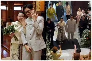 Kenalan dari DM Instagram berujung pelaminan, intip 9 momen pernikahan Brandon Salim dan Dhika Himawan