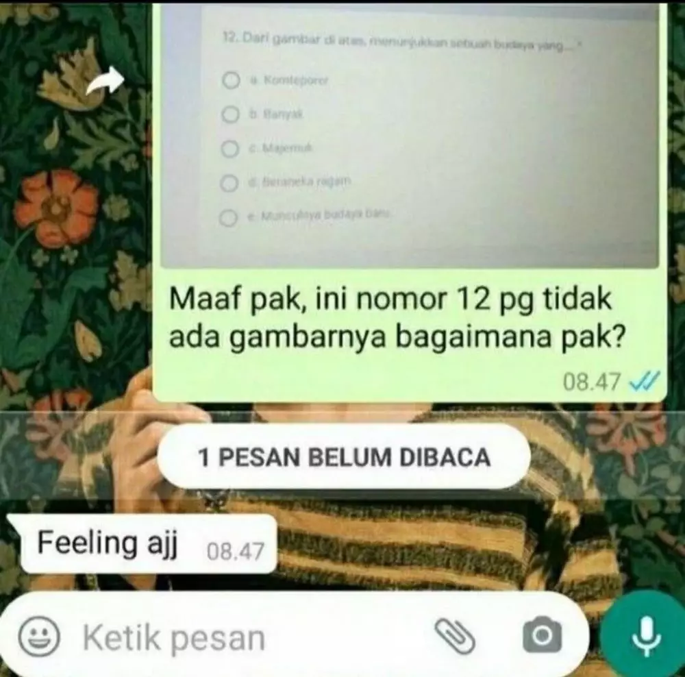 balasan lucu guru siswa © X