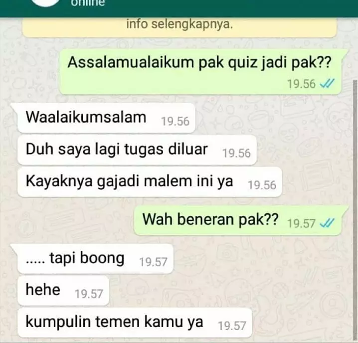 balasan lucu guru siswa © X