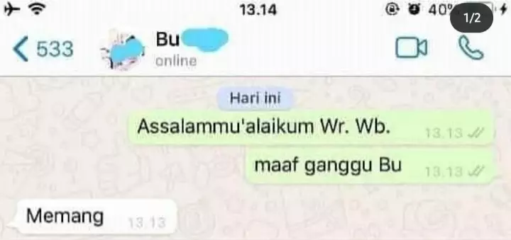 balasan lucu guru siswa © X
