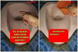 Tak perlu panggil tukang sedot, ini cara mengatasi WC mampet cuma andalkan 2 bahan dapur