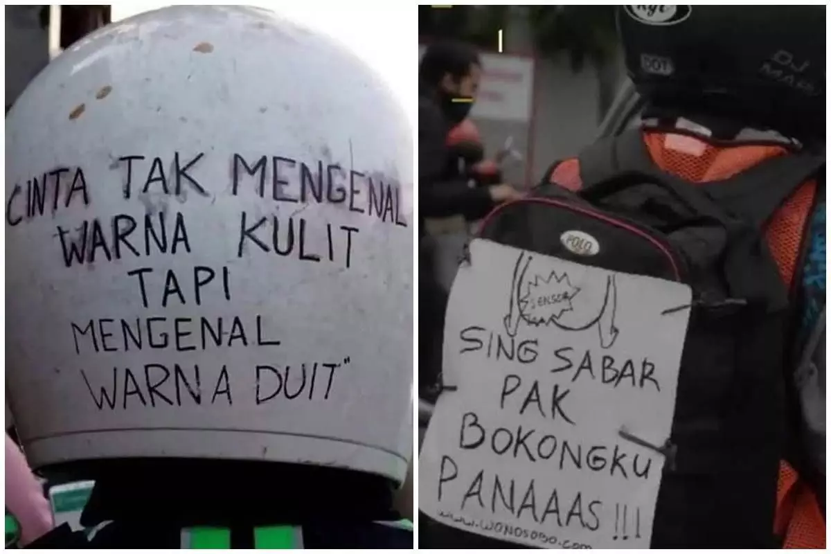 15 Tulisan lucu di belakang motor ini bikin pengendara lain cekikikan, hati-hati gagal fokus