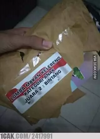 tulisan hadiah lomba © Instagram tulisan hadiah lomba © Instagram
