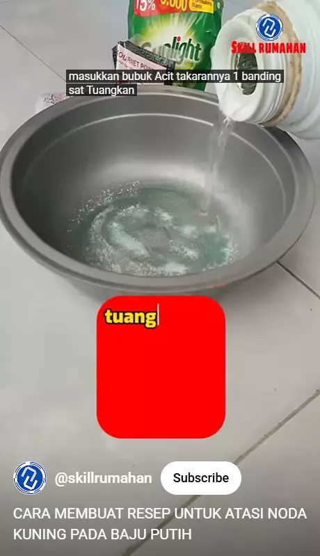 Trik membersihkan noda kuning di pakaian bayi sekarang lebih aman, cuma dengan 2 bahan dapur berbagai sumber