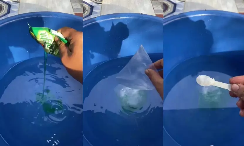 trik cuci sprei agar cepat bersih © TikTok