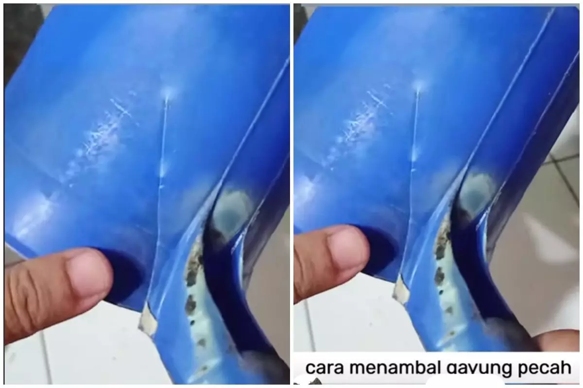Trik memperbaiki gayung pecah sekarang cuma pakai 1 barang bekas, tak perlu repot beli baru