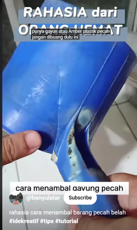Trik memperbaiki gayung pecah sekarang cuma pakai 1 barang bekas, tak perlu repot beli baru berbagai sumber Trik memperbaiki gayung pecah sekarang cuma pakai 1 barang bekas, tak perlu repot beli baru berbagai sumber