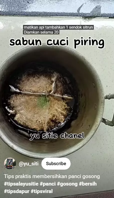 Trik hilangkan kerak gosong di panci sekarang cuma pakai bahan dapur, jangan buru-buru dibuang berbagai sumber Trik hilangkan kerak gosong di panci sekarang cuma pakai bahan dapur, jangan buru-buru dibuang berbagai sumber