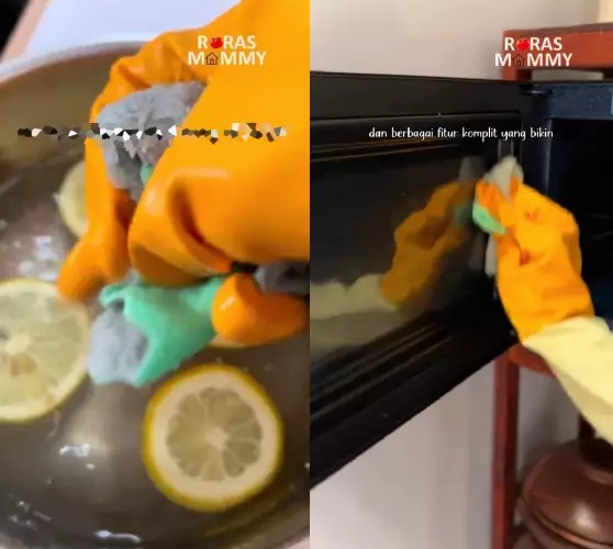 bersihkan microwave bau penuh noda © TikTok bersihkan microwave bau penuh noda © TikTok
