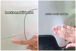 Sekarang tak perlu bayar mahal ke bengkel, ini trik atasi mobil baret pakai 1 bahan sederhana