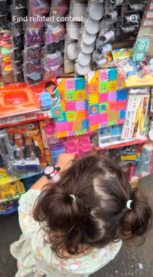 Nadine Chandrawinata suruh anak beli mainan © TikTok