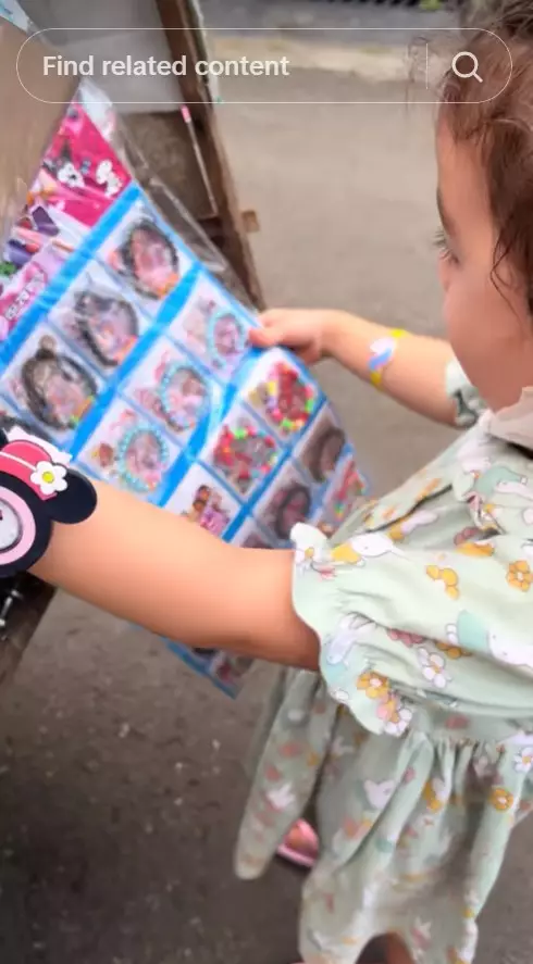 Nadine Chandrawinata suruh anak beli mainan © TikTok