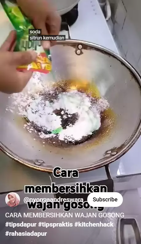 Wajan gosong wajan sekarang bisa enyah cuma tambah 1 bahan sederhana, kinclong lagi seperti baru berbagai sumber