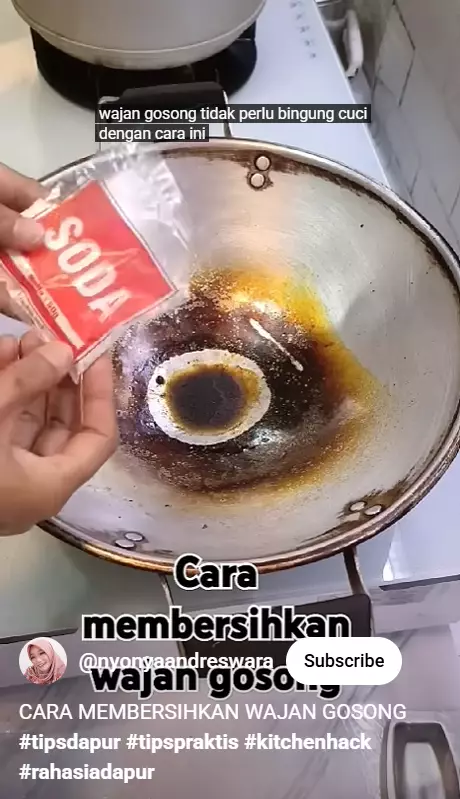 Wajan gosong wajan sekarang bisa enyah cuma tambah 1 bahan sederhana, kinclong lagi seperti baru berbagai sumber