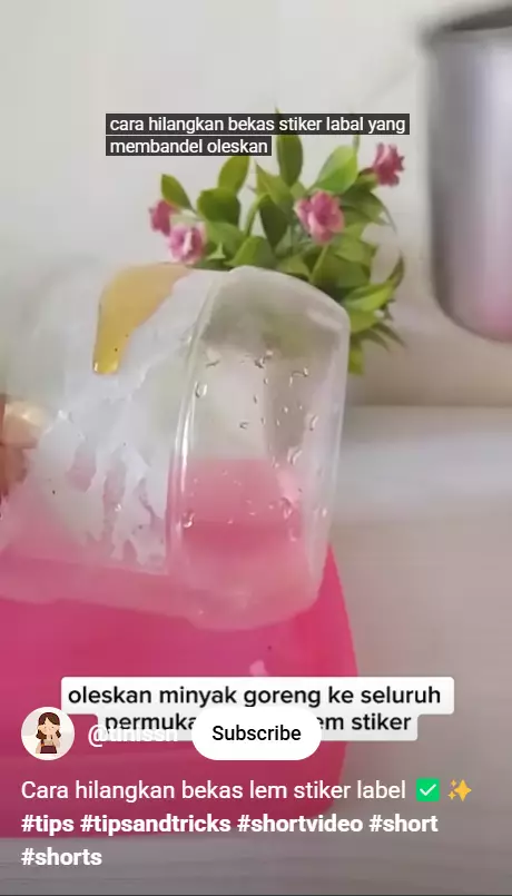 Trik menghilangkan bekas lem stiker di toples sekarang cuma pakai 1 bahan dapur, kreatif buat ditiru berbagai sumber