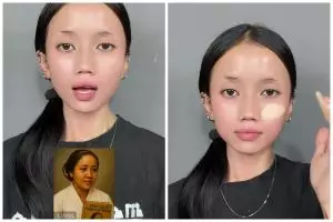 Wanita ini recreate look ala R.A Kartini, transformasi makeup-nya mirip pol foto asli sang pahlawan