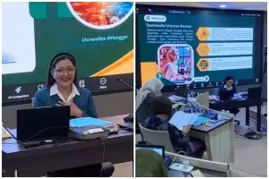 9 Momen Ashanty ujian proposal disertasi S3 Unair, menangis usai dinyatakan lulus dengan nilai A