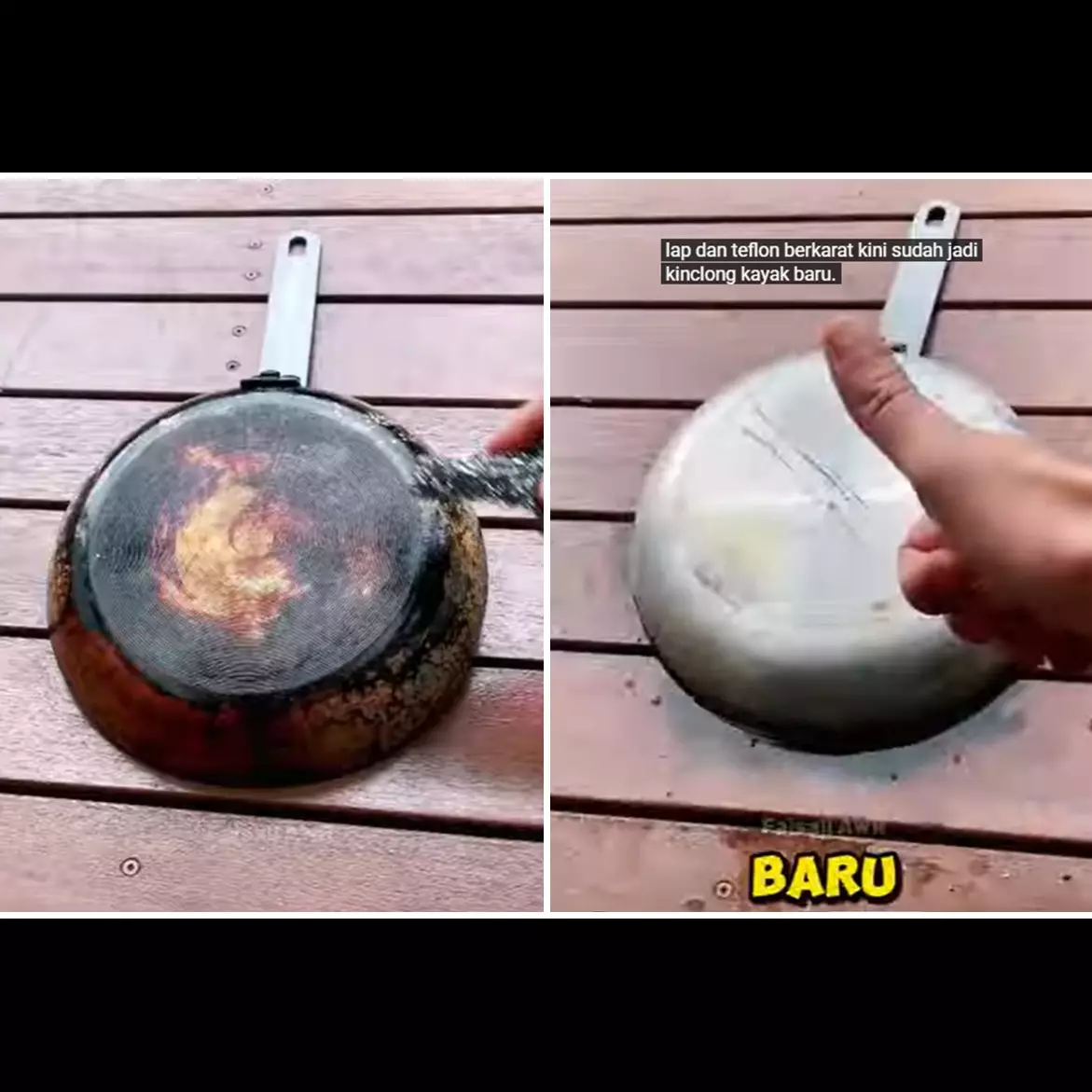 Tak perlu direndam semalaman, sekarang bersihkan kerak gosong di teflon cepat dalam 15 menit