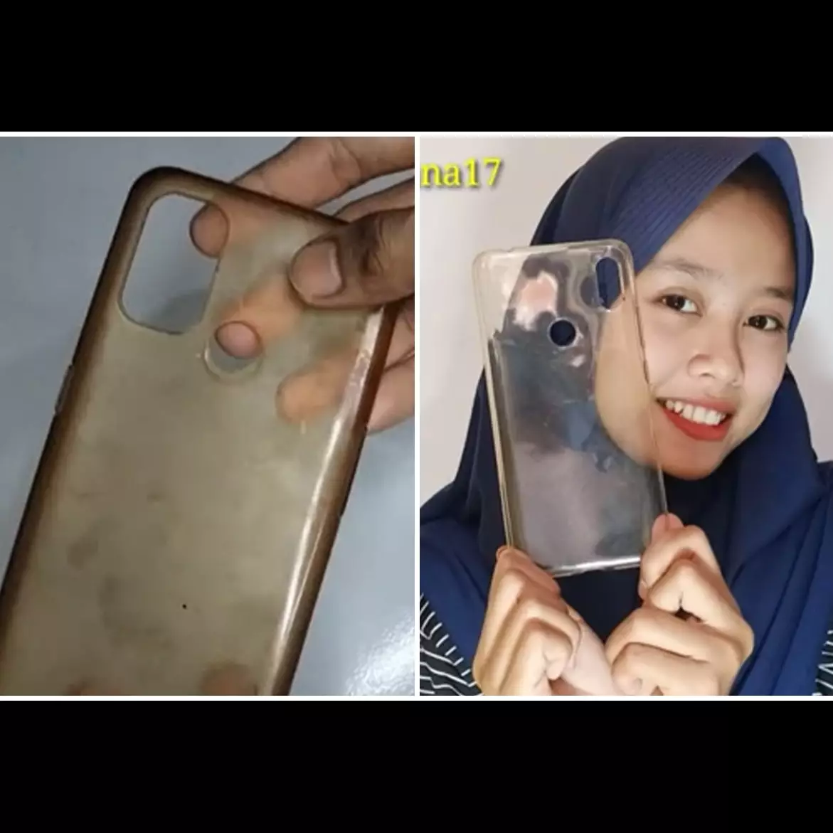 Trik mengembalikan casing HP kuning kusam kecokelatan jadi bening sekarang pakai 3 bahan dapur