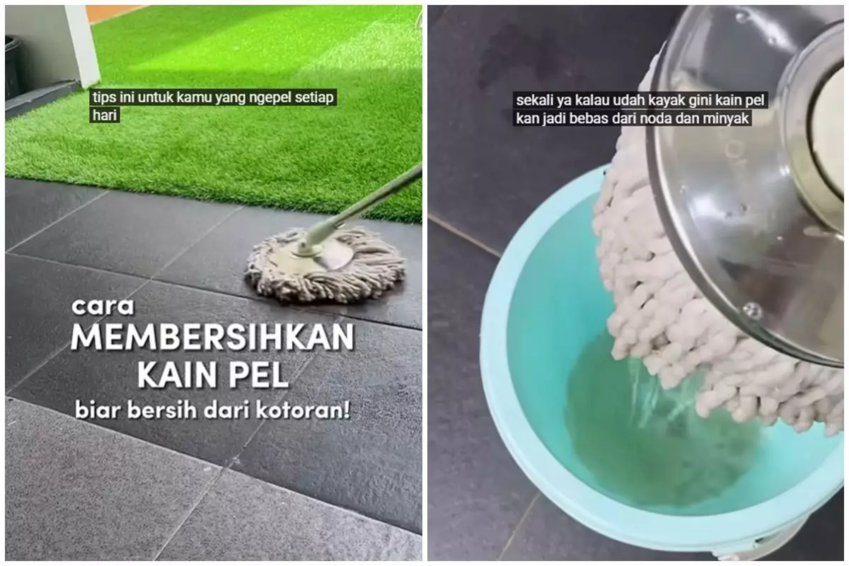 Kain pel dekil kumal berminyak sekarang putih lagi pakai 3 bahan dapur, emak-emak ini punya trik jitu