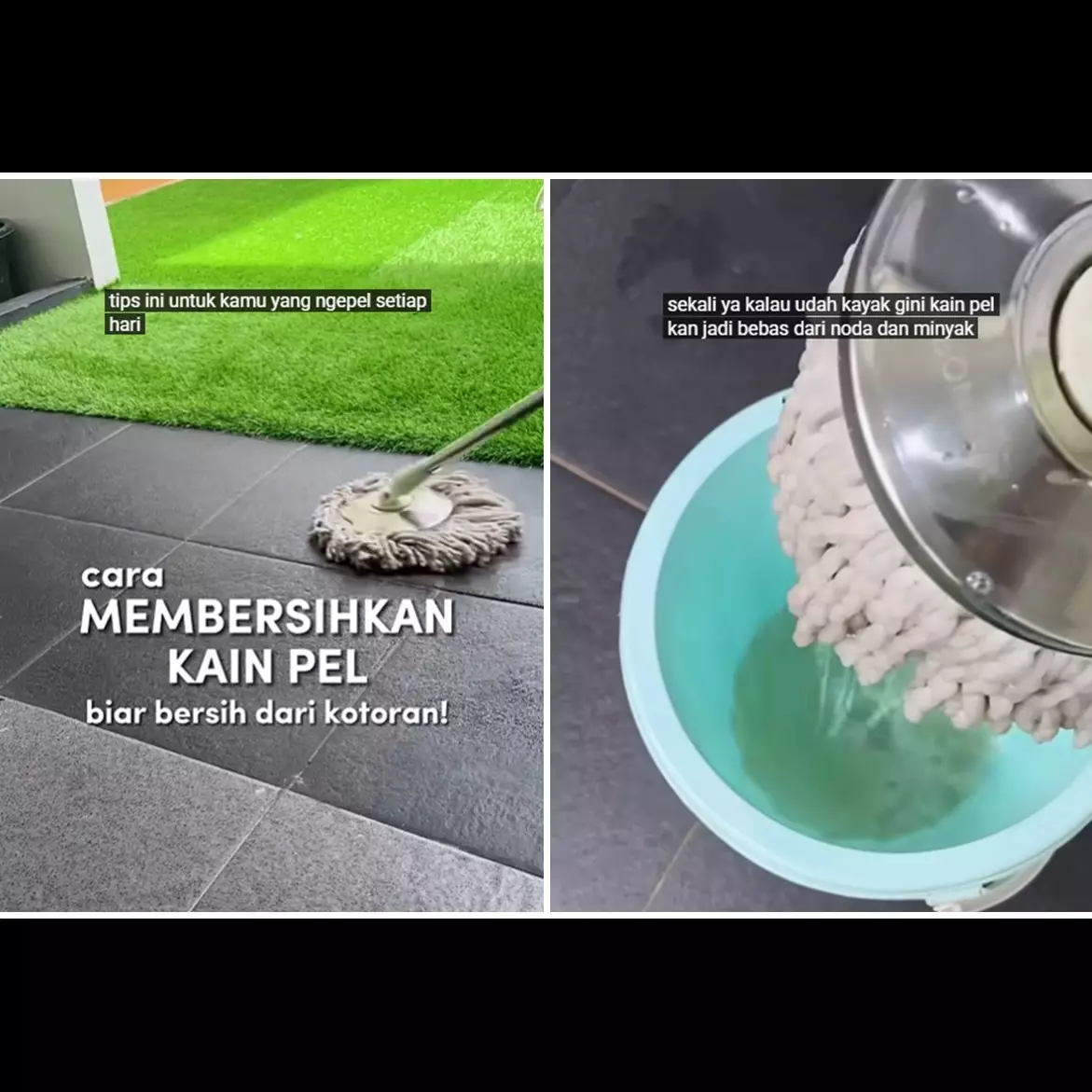 Kain pel dekil kumal berminyak sekarang putih lagi pakai 3 bahan dapur, emak-emak ini punya trik jitu