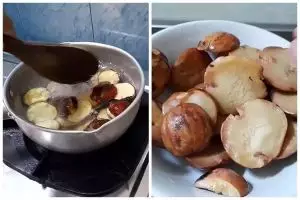 Sekarang paham merebus jengkol nggak perlu bubuk kopi atau rempah-rempah lagi, cukup pakai dua bahan