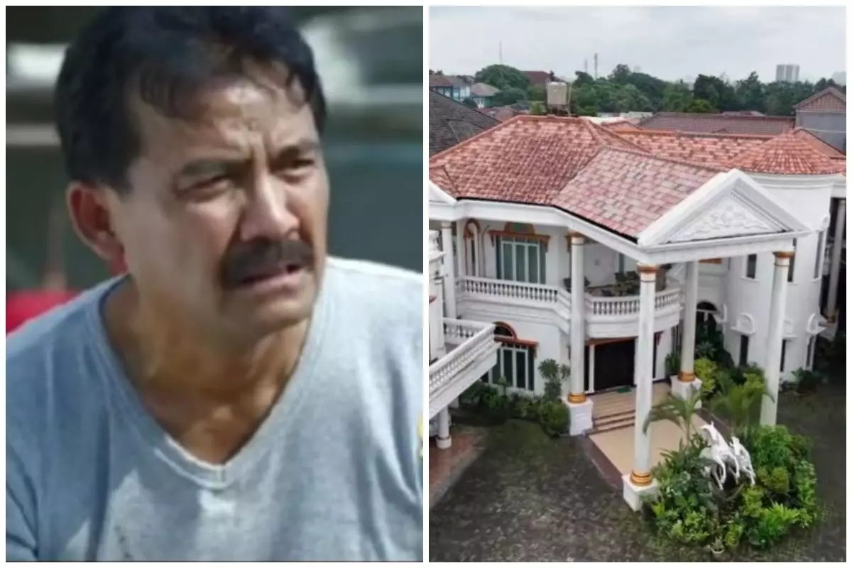 Langganan peran susah ternyata rumahnya bak istana, 9 potret hunian kini Herdin Hidayat ada 20 kamar