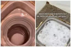 Bukan disemprot pakai parfum, ini cara ibu muda hilangkan bau pesing kamar mandi pakai 2 bahan dapur
