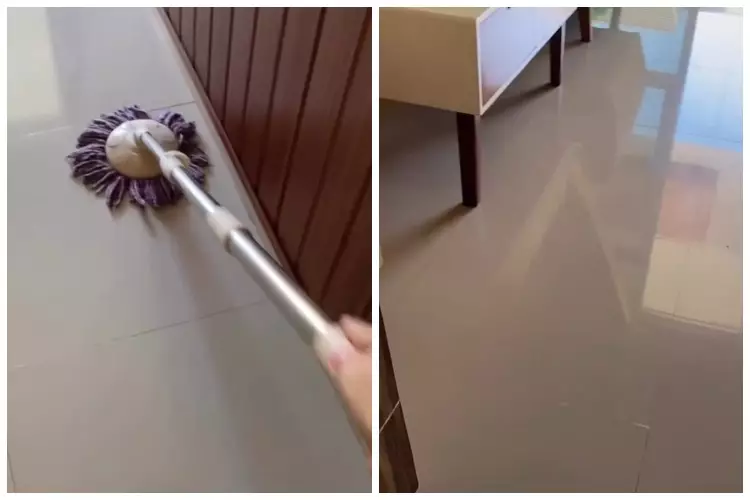 trik mengepel lantai granit semakin bersih kinclong tambah 2 bahan dapur © berbagai sumber