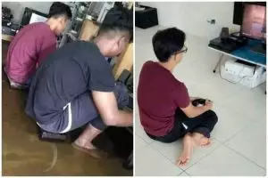 Bak orang kecanduan, 11 potret kocak orang main game ini aksinya bikin ngelus dada