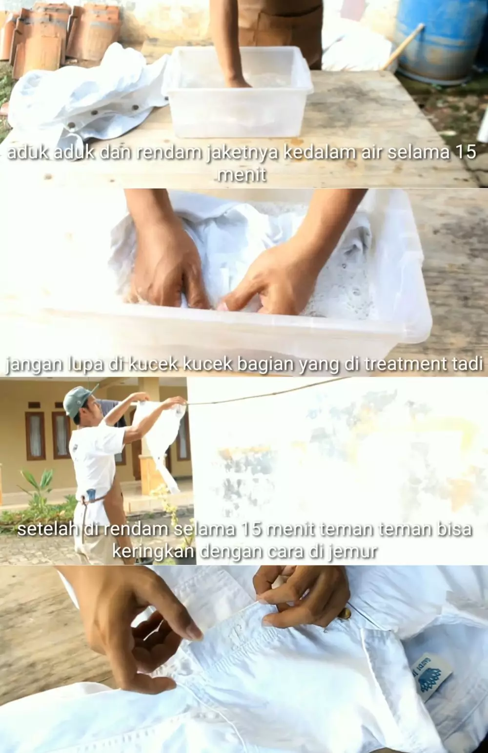 cara bersihkan noda kancing berkarat di baju putih © berbagai sumber