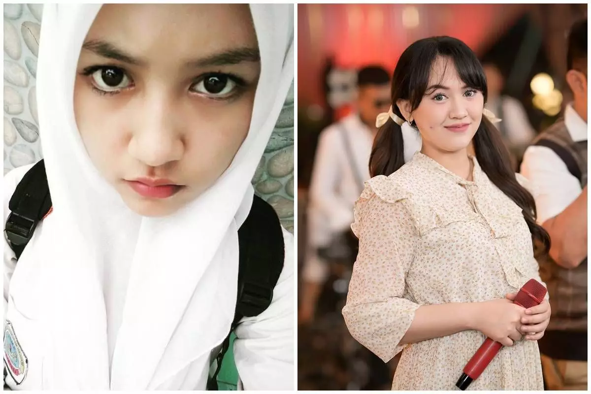 Potret masa SMA vs sekarang 11 pedangdut Tanah Air, Happy Asmara glowing imutnya konsisten