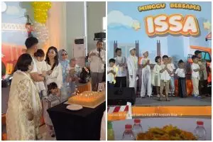 Bukan pesta mewah, Nikita Willy rayakan ultah Issa ke-3 dengan acara sunat massal, ini 9 momennya