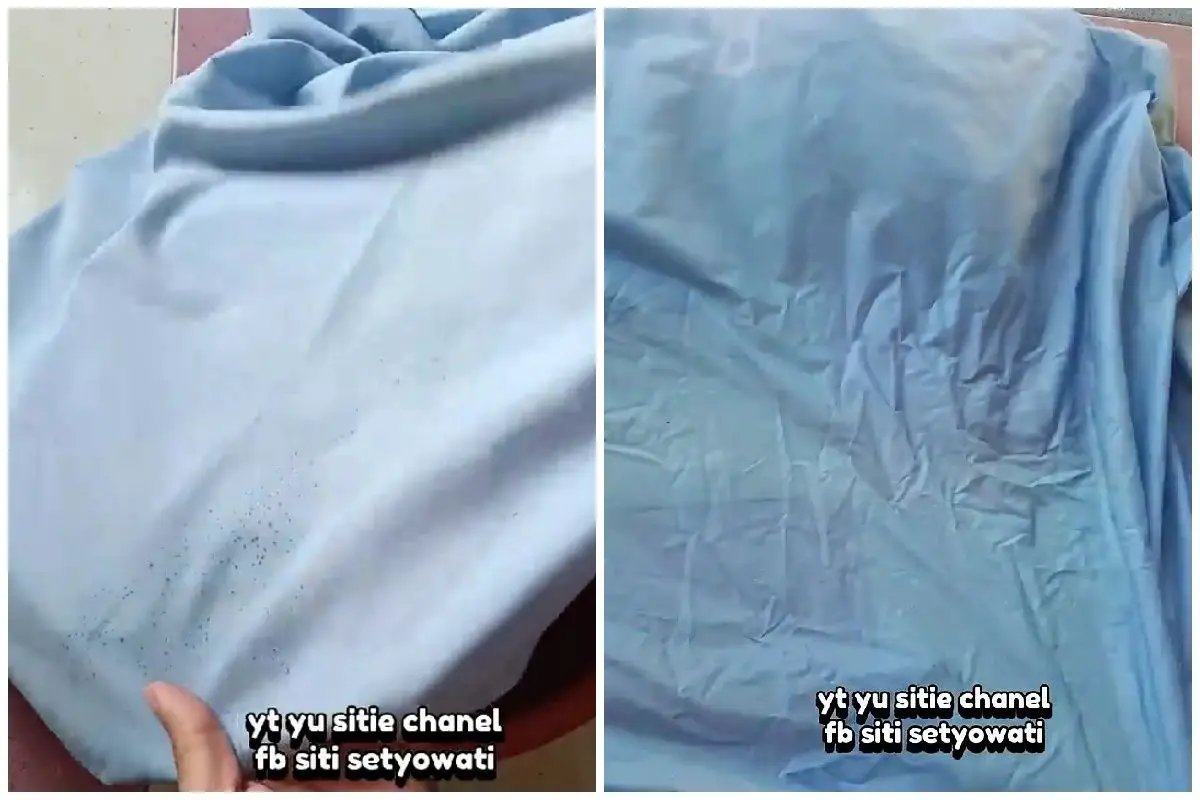 Jilbab jamuran sekarang bisa kembali kinclong, ternyata triknya pakai tambahan 1 bahan dapur