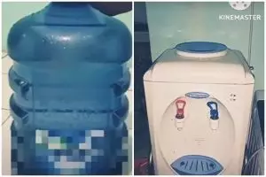 Tak perlu takut tumpah, ini trik masang galon ke dispenser tanpa membuka tutupnya
