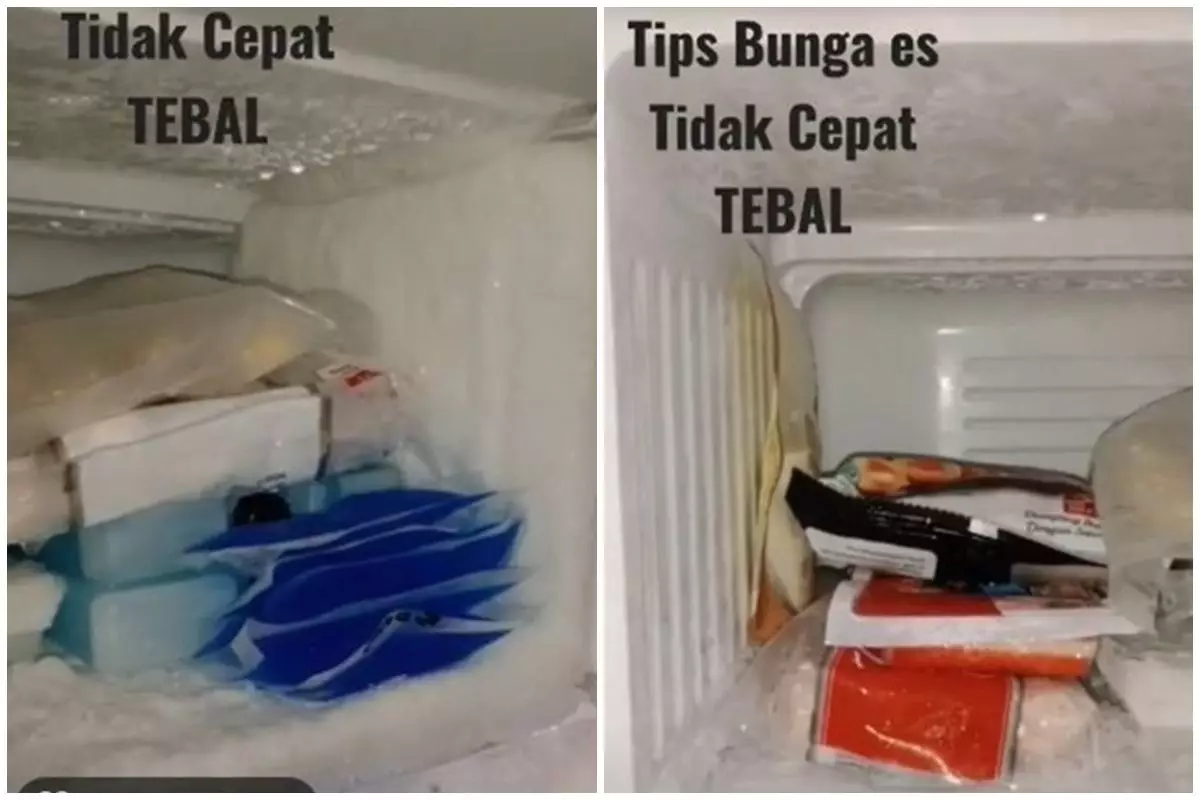 Tak perlu dilapisi plastik, ini trik agar bunga es tidak menumpuk di freezer
